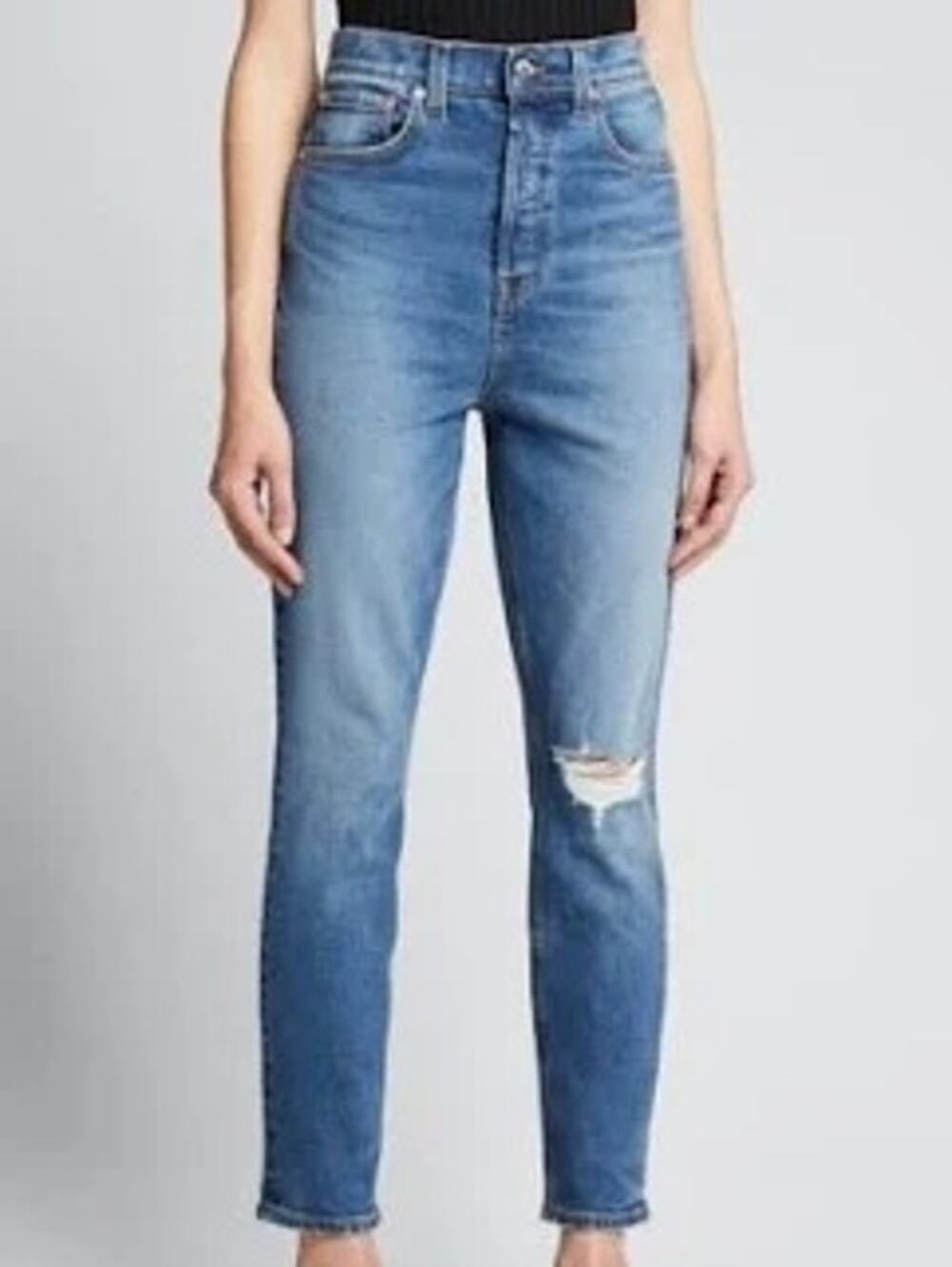 NWT GRLFRND The Piper Womens Jeans Slim Crop Super High Rise Button Fly 26
